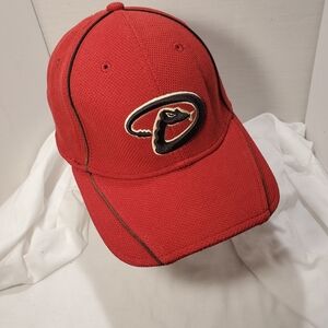 MLB Arizona Diamondback Embroidered Logo Red Baseball Cap 23" Stretch Headband